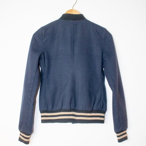 BDG Baseball Jacket, XS, Navy Tan & Black - Picture 8 of 8